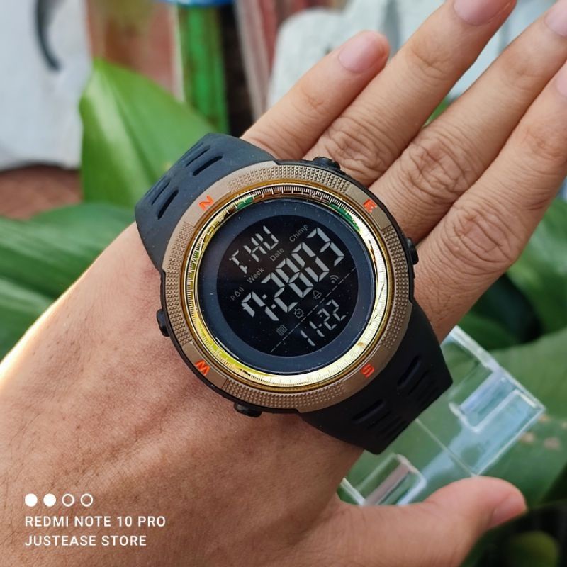 [Bisa COD] Jam Tangan SKMEI 1251 Full Black Original Anti Air