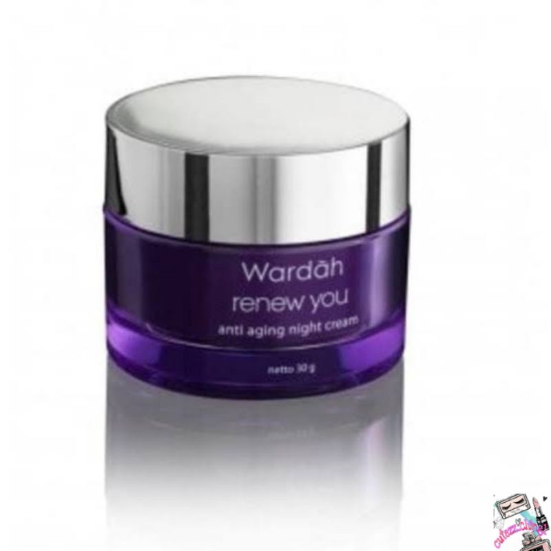 ☃Cutezz_Ching1☃Wardah Renew You Anti Aging Night Cream 30g