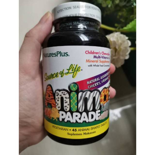 BPOM ANIMAL PARADE SOURCE OF LIFE 45 NATURE'S PLUS