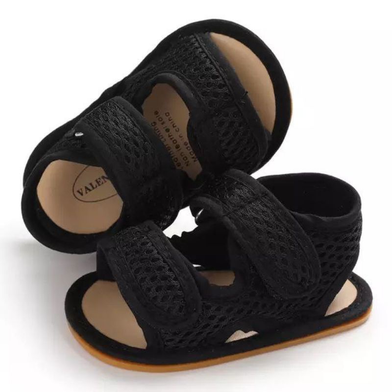 Sandal Bayi Laki Laki Perempuan Umur 0 6 12 14 Sendal Bayi Laki Laki Perempuan 1 Tahun Sepatu Sendal Bayi Laki Laki Perempuan Hitam HK006