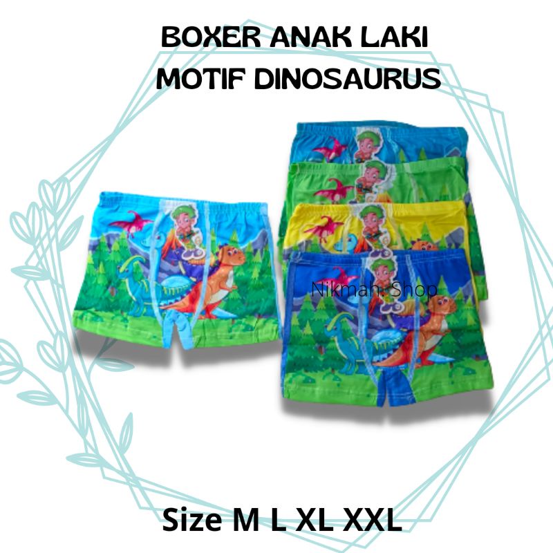 Celana boxer anak laki laki DINOSAURUS