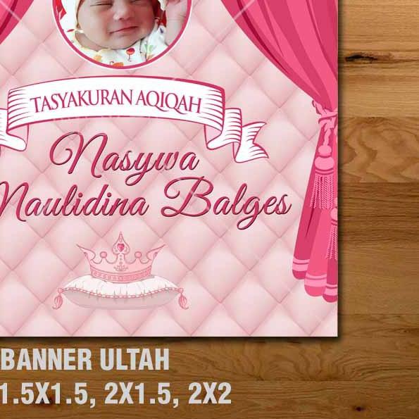 AQIQAH BANNER/ BACKDROP/ SPANDUK