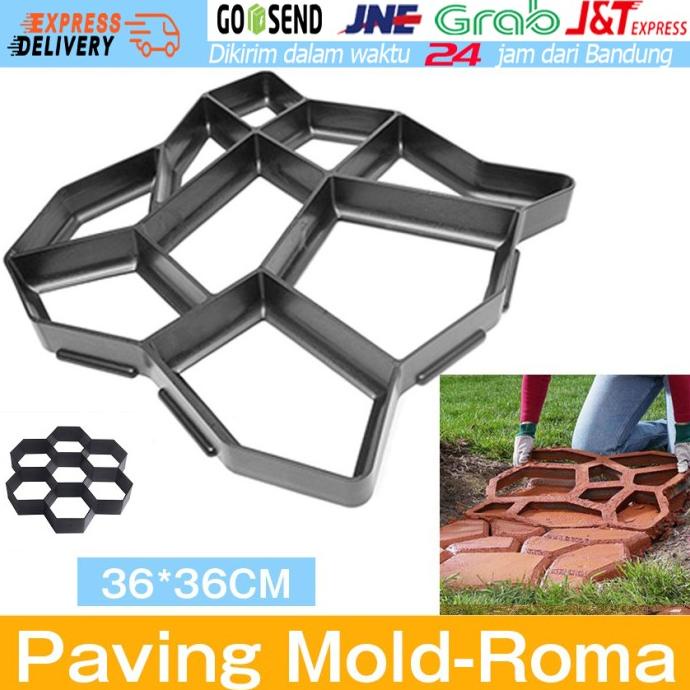 

(BISA COD) Cetakan Jalan Paving Mold Cetak Blok Semen utk Taman Yard Halaman SALE Kode 1068