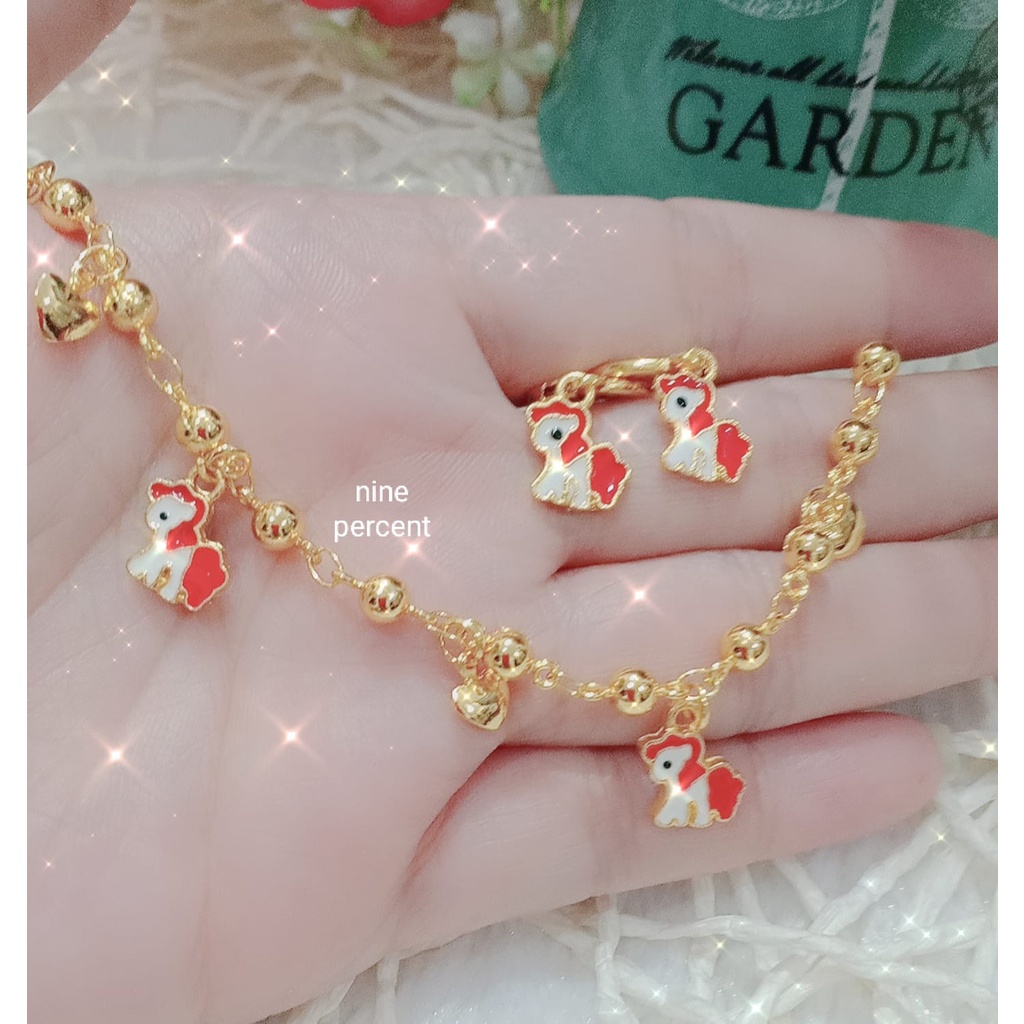 Atmos_27, SET PERHIASAN ANAK PEREMPUAN GELANG DAN ANTING/AKSESORIS FAHSION/PERHIASAN FASHION