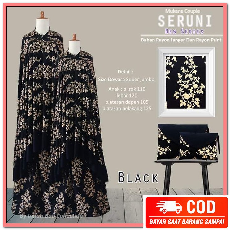 Mukena Dewasa Bordir Mewah Sutra Velvet Hodijah Terbaru 2021 Tasi JN959 Mukena Couple / Mukena Bal