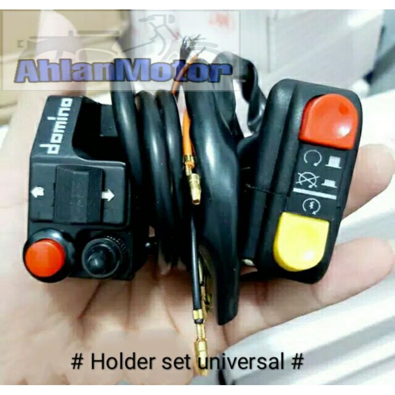 Holder Set Kanan&Kiri  Universal Murah /Saklar Motor universal  kanan+kiri murah /Tombol lampu murah