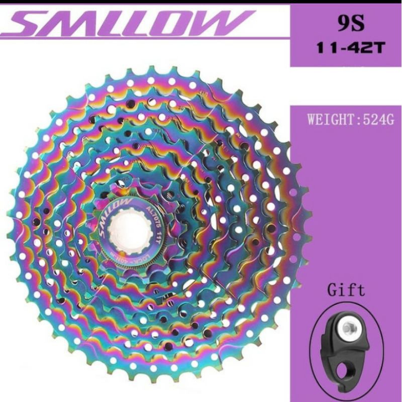 Sprocket 9 Speed 11-42T Smllow Rainbow