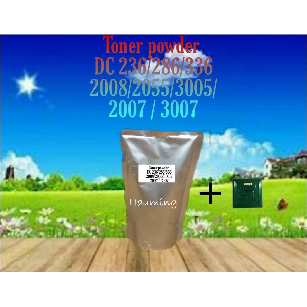 Serbuk Toner Refill Xerox DC 286 236 336 2005 2055 3005 2007 3007 5010 500gr plus chip