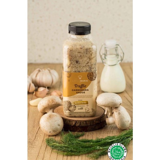 

BLACK TRUFFLE CARBONARA SAUCE 500ML 3-5PORTIONS. LIMITED.