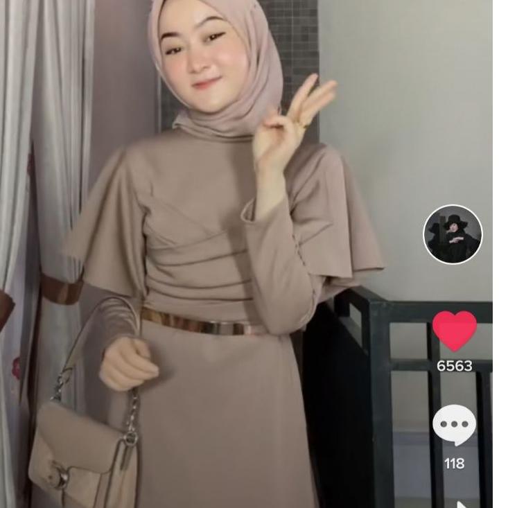 Buruan Beli GAMIS Dress 70734 TITANIUM SCUBA Fashion Muslim CLARA RANA MAXI prewed gamis Prewedding 