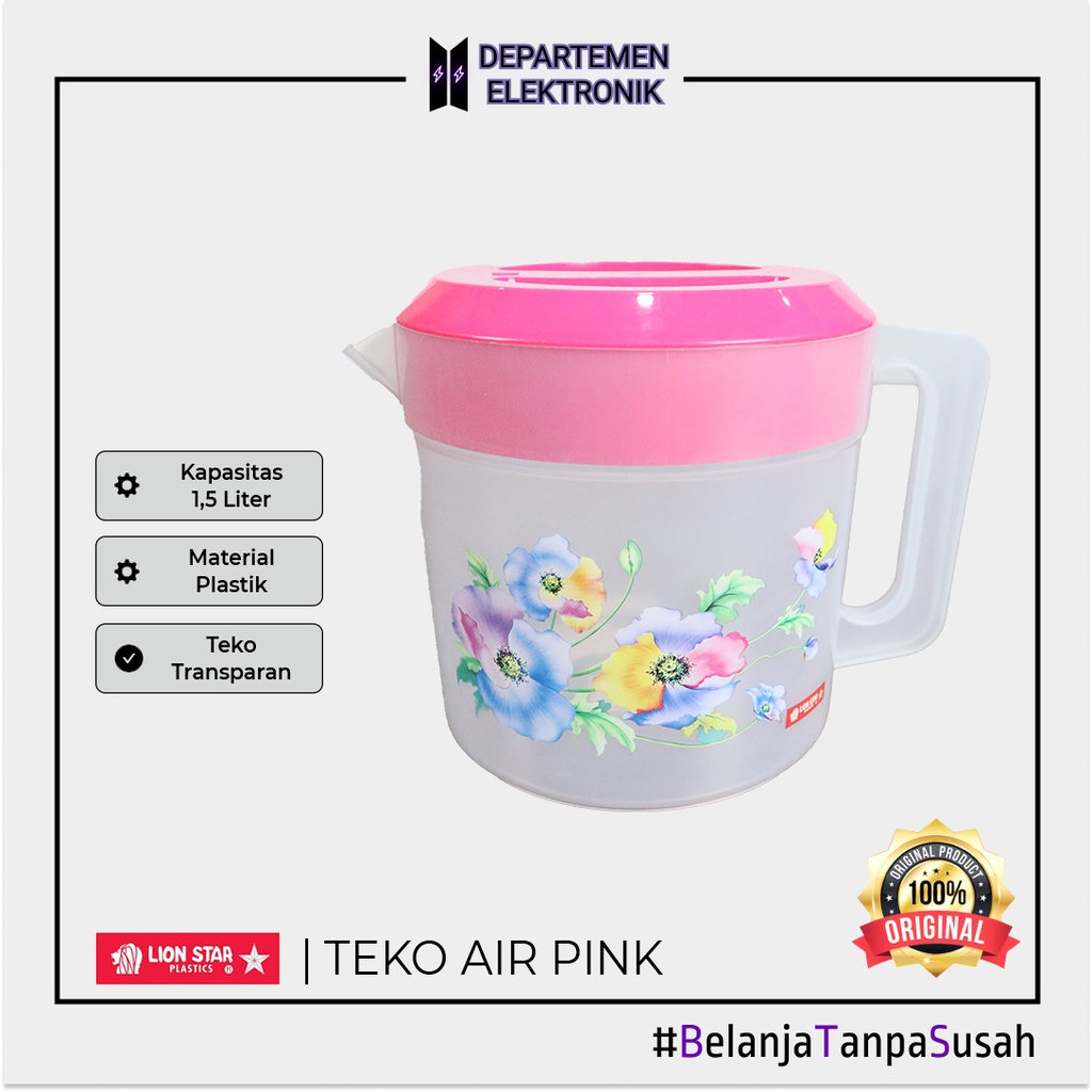 TEKO PLASTIK 1,5 LITER / TEKO AIR PLASTIK LION STAR