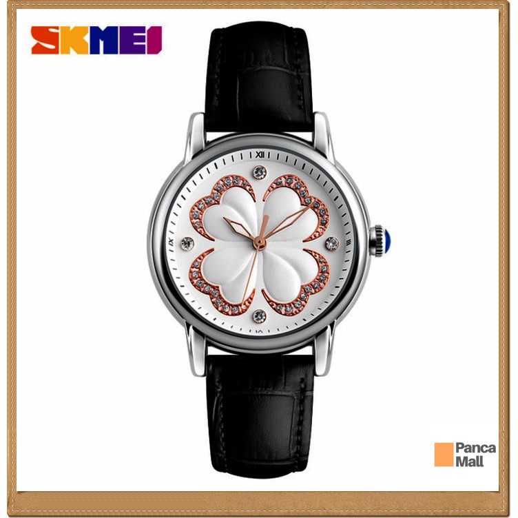 JAM WANITA Jam Tangan Wanita Original SKMEI 9159 Anti Air 30M - Hitam - Hitam