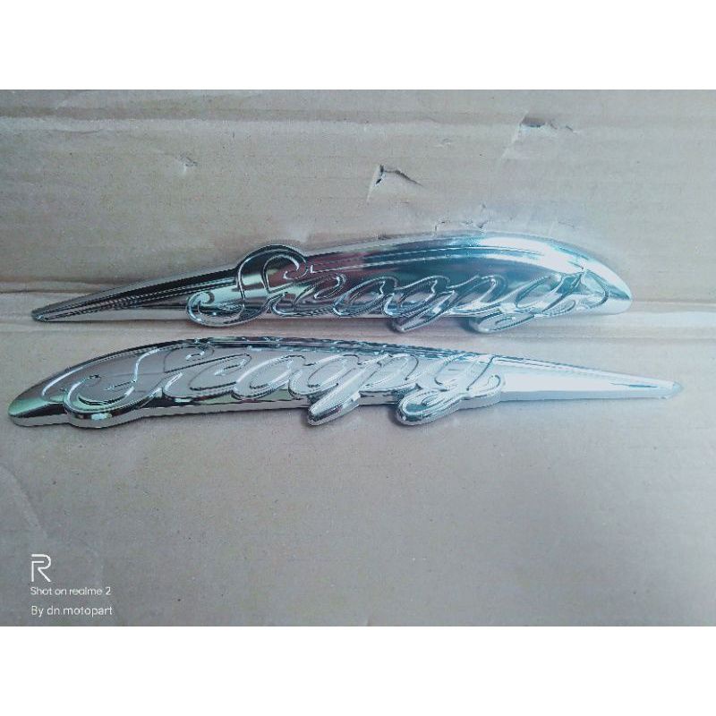 Emblem logo Honda scoopy karbu lama berkualitas