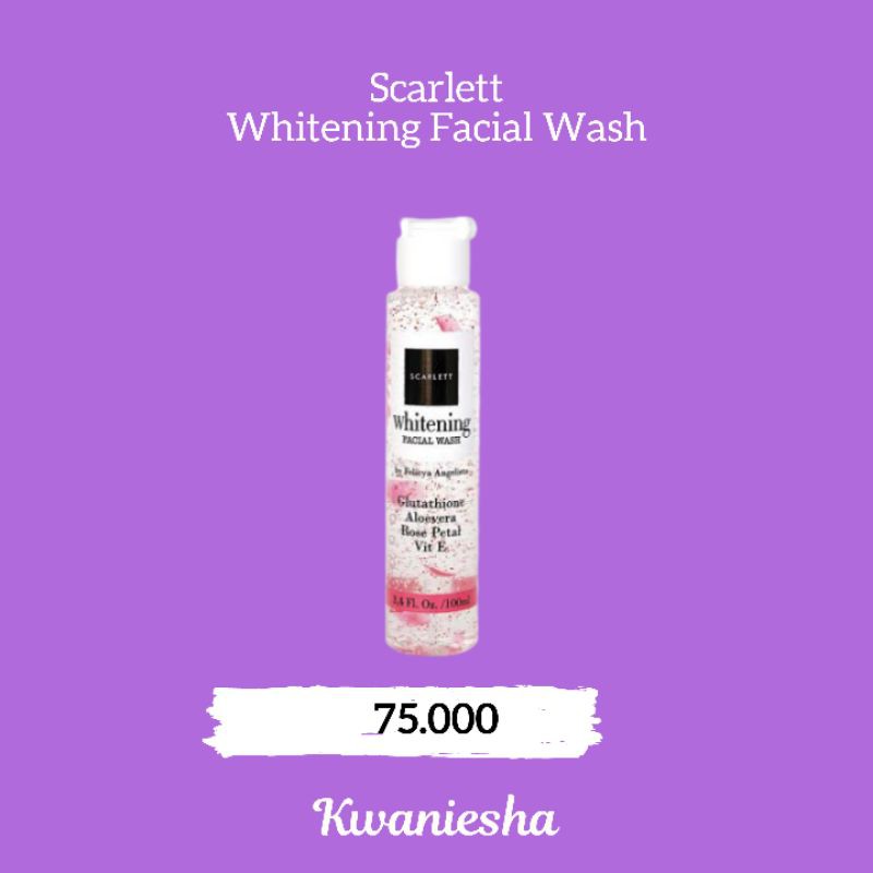 Scarlett Whitening Facial Wash / scarlett facial wash / facial wash scarlett / scarlett whitening
