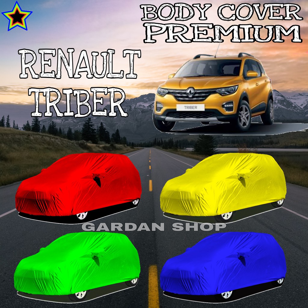 Sarung Mobil RENAULT TRIBER Polos WARNA Body Cover Renault PREMIUM