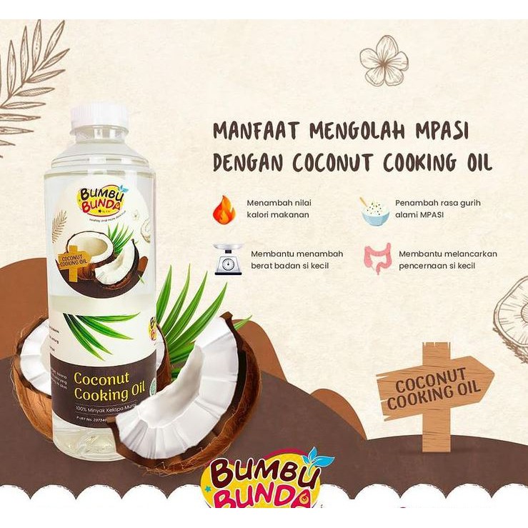 COCONUT COOKING OIL Bumbu Bunda Minyak Goreng Kelapa Murni MPASI Slow Cooker