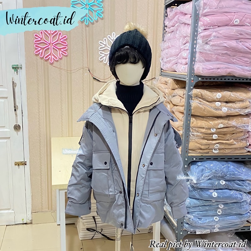 Kids padding coat winter Conan import hangat jacket anak boys boy cowok musim dingin naik gunung mantel padded