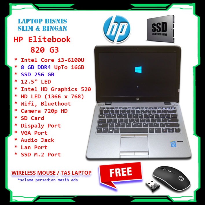 Laptop HP Elitebook 820 G3