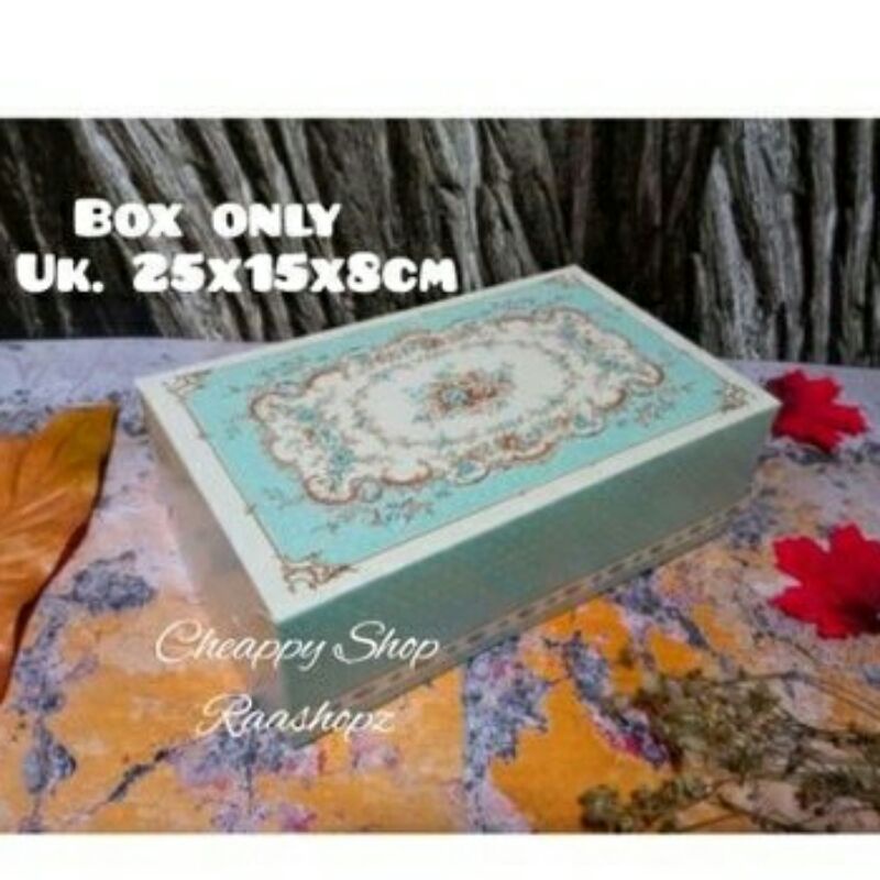 

soft blue kotak kue box lebaran 3 toples 350gr persegi panjang cookies kardus parcel