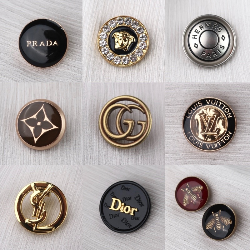 Kancing Vintage Langka Unik Brand Designer | Kancing Jahit Baju Mewah | Istana Kancing