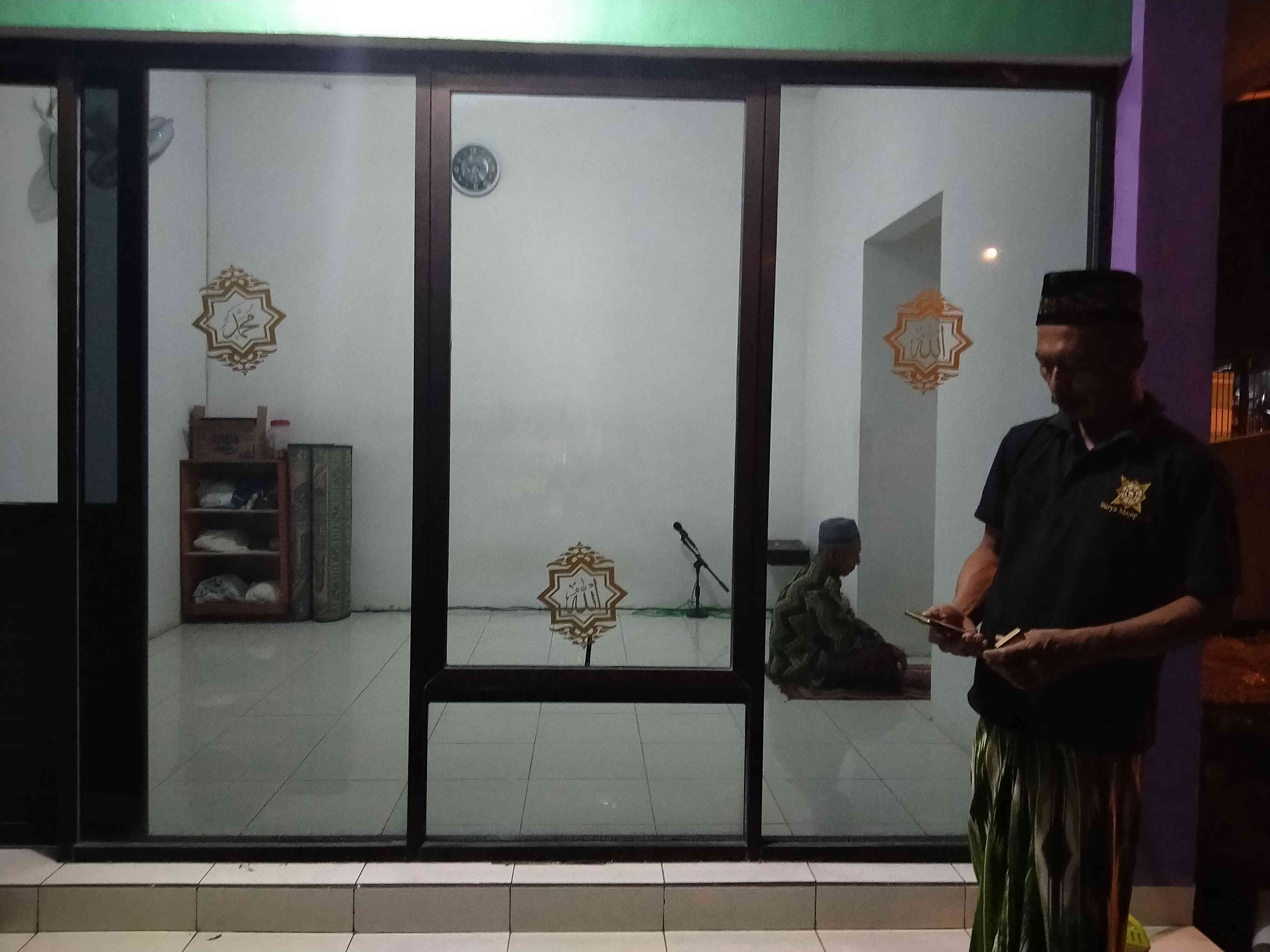  Stiker  Kaligrafi Kaca intu Jendela  Dinding Masjid  