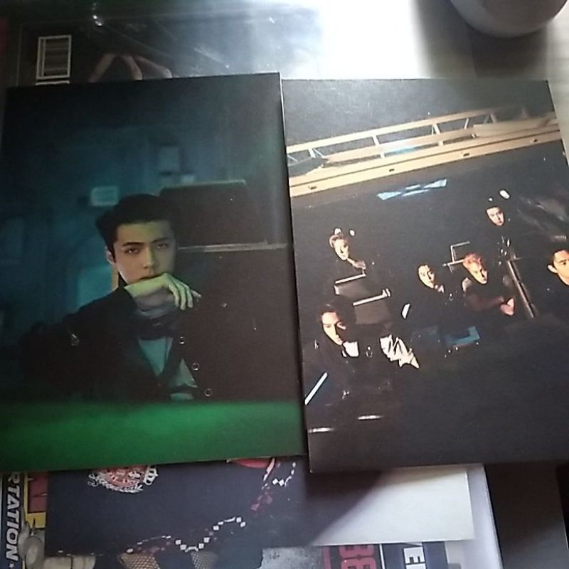 EXO KAI PHOTOCARD POSTCARD OFFICIAL ALBUM DFTF  MEMBER KAI SEHUN CHEN BAEKHYUN SUHO