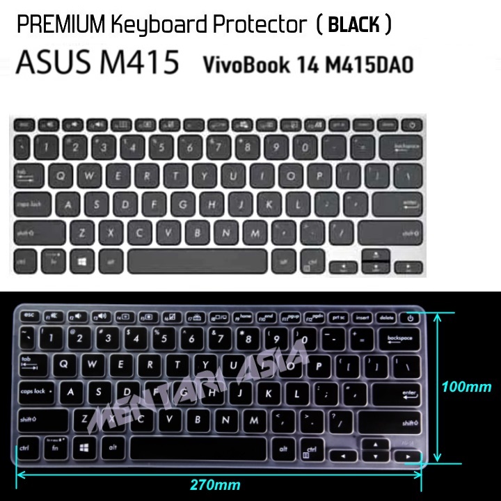 Keyboard Protector ASUS VivoBook 14  M415 - PREMIUM BLACK