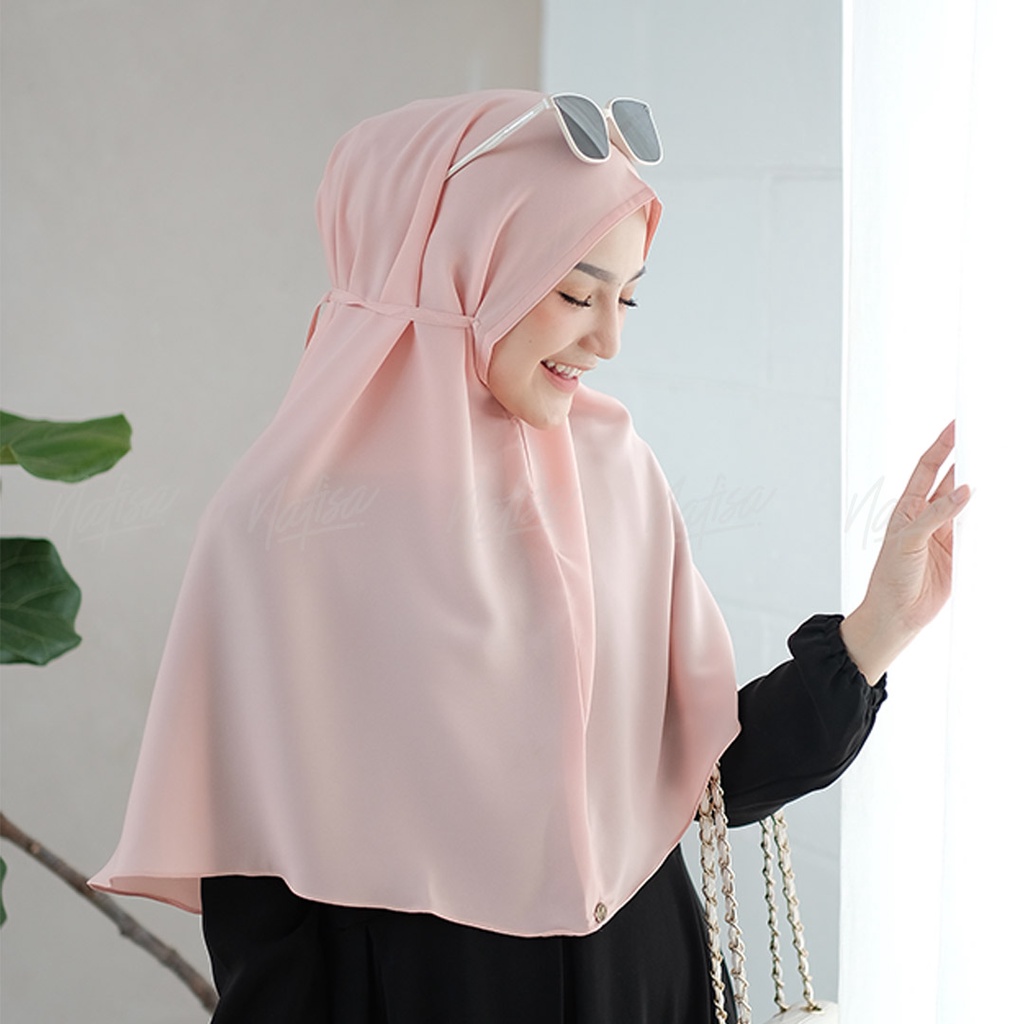 Hijab Instan Nafisa HIJAB QUEEN | Jibab Instan Non Ped Variasi Tali Premium Kerudung Instan Tanpa Bergo