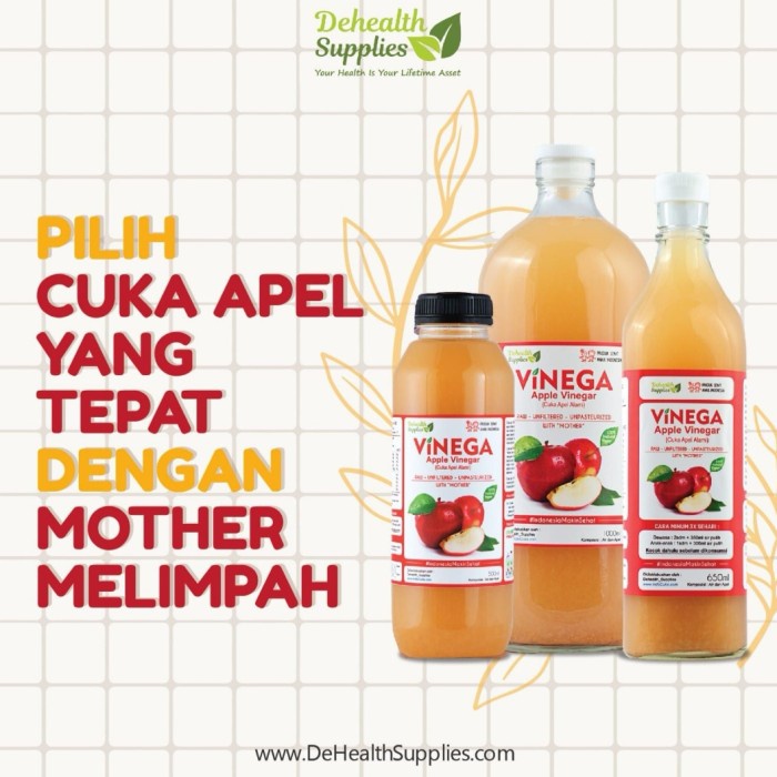 

Jual Cuka Apel Vinega 500Ml (Apple Cider Vinegar Acv)