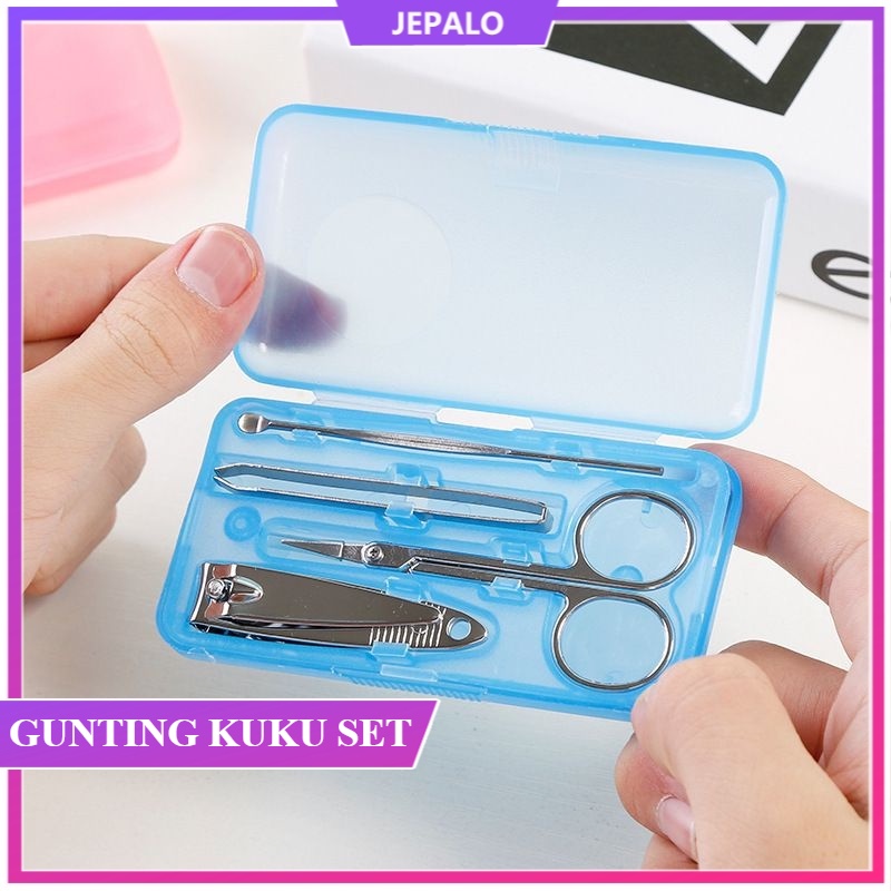 Makassar Gunting Kuku Set isi 4 / Manicure Pedicure isi 4 JEPALO SHOP