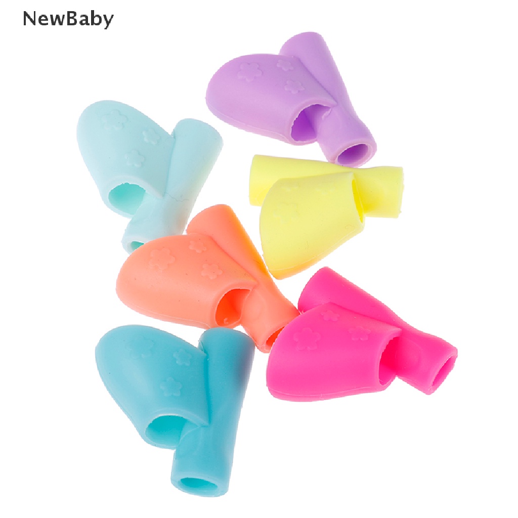 Newbaby 3pcs Alat Bantu Menulis Pensil Bahan Karet Lembut Untuk Anak