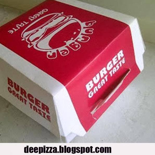 

TYS-779>> Kardus Box Burger Standar/dus Burger/ Packaging Burger 50 Pcs .!!!