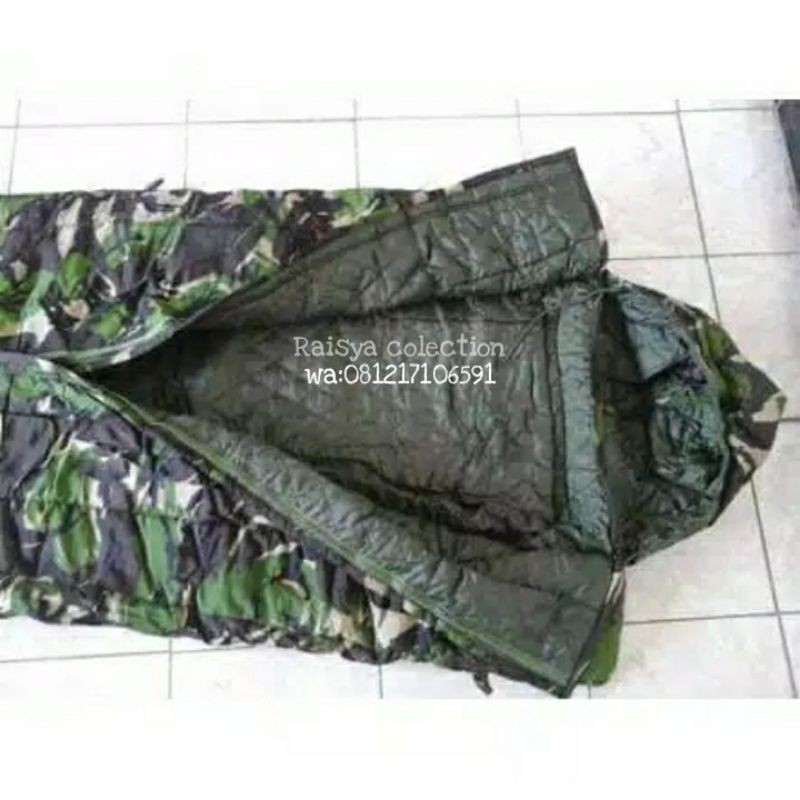 sleeping bag loreng pembagian tni / sleeping bag jatah tni / sleeping bag doreng