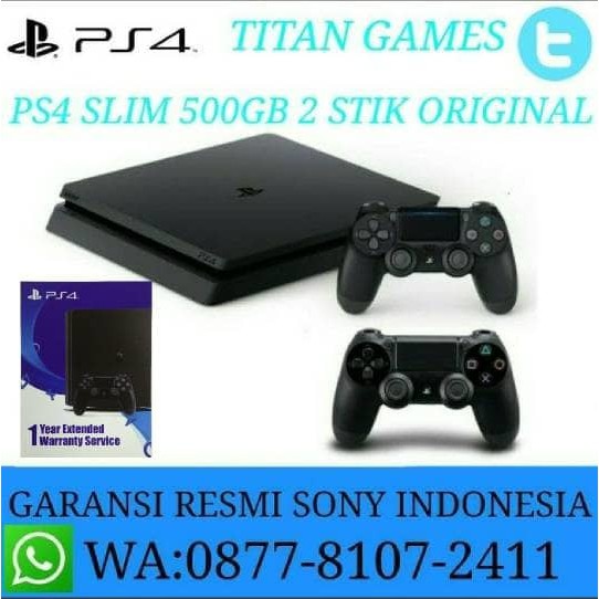 TERMURAH   PROMO PS4 SLIM 500GB 2006A 2 STIK ORIGINAL GARANSI SONY INDONESIA