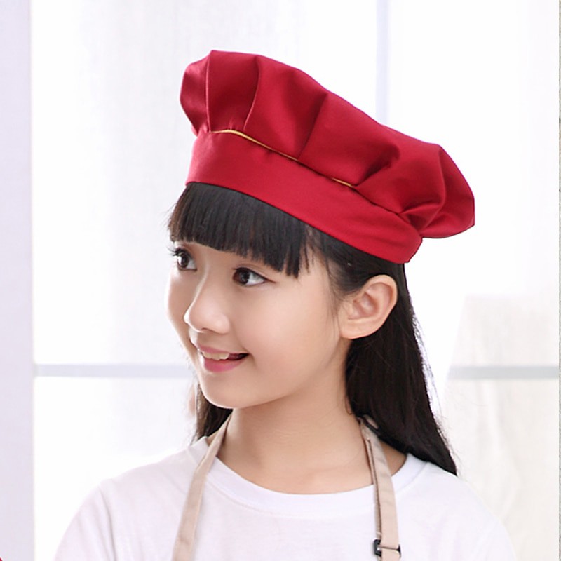 TERLARIS Topi Koki Anak Topi Masak Topi Chef Anak Topi Jamur- Chef Chap for Kids