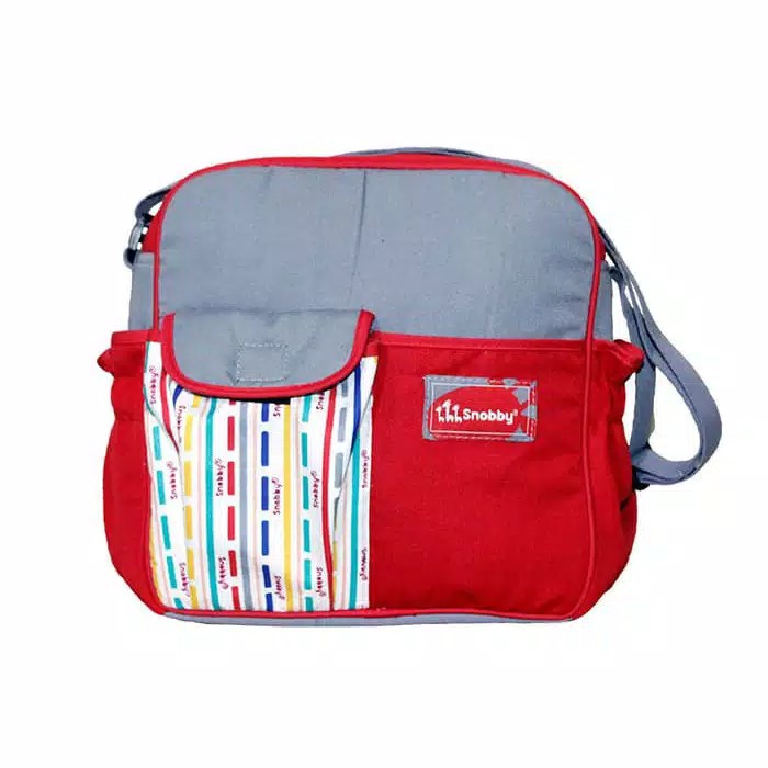 Tas kecil Snobby TPT 1672 / snobby baby saku kerut line series / tas travelling bayi diaperbagi Tas kecil Snobby TPT 1672 / snobby tas kecil/ tas travelling bayi diaperbagi Tas Samping