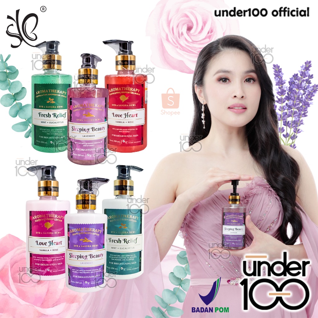 ❤ UNDER100 ❤ SYB Forte x Sandra Dewi Aromatherapy Exfoliating Shower Gel Scrub | Hand &amp; Body Lotion