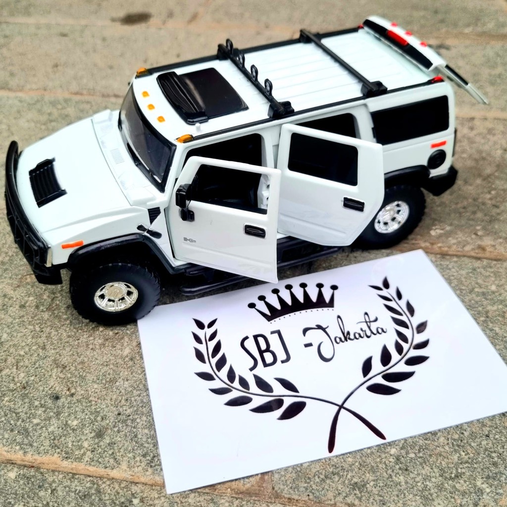 DIECAST miniatur MOBIL Hummer H2 Skala 1:32 Metal Series