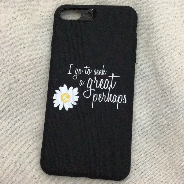 Case iPhone 7+ 8+ Peaceminusone G-Dragon Bunga Daisy Quotes Model Wrinkled Case