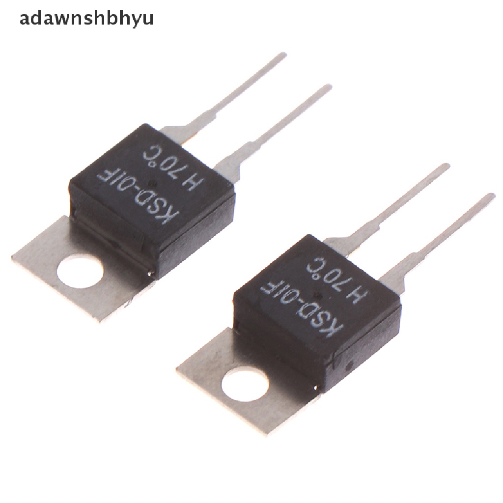 Adawnshbhyu 2Pcs Termostat Sensor Suhu Thermal Switch Biasa Terbuka KSD-01F 70degc