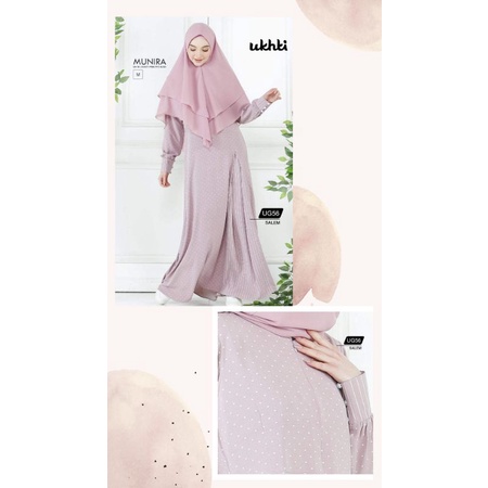 Gamis Ukhti ORI UG56 Rose Crepe Gamis Busui Formal