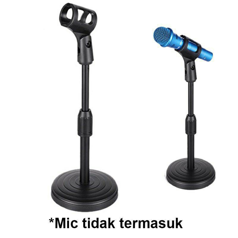 Stand Microphone Meja HD26 - Stand Mic Holder Adjustable Podium Video Mysunstore