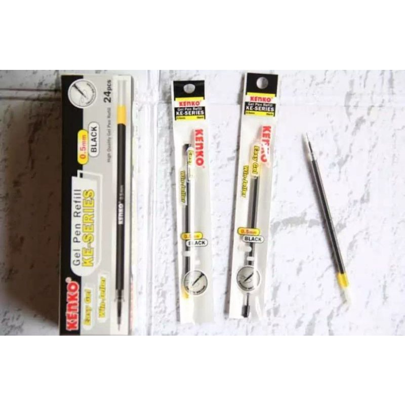 

REFILL GEL PEN ISI 24PCS EASY GEK KENKO(BLACK)0.5mm
