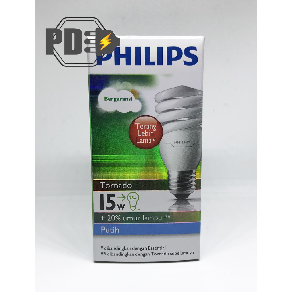 Lampu Philips Tornado15Watt Putih