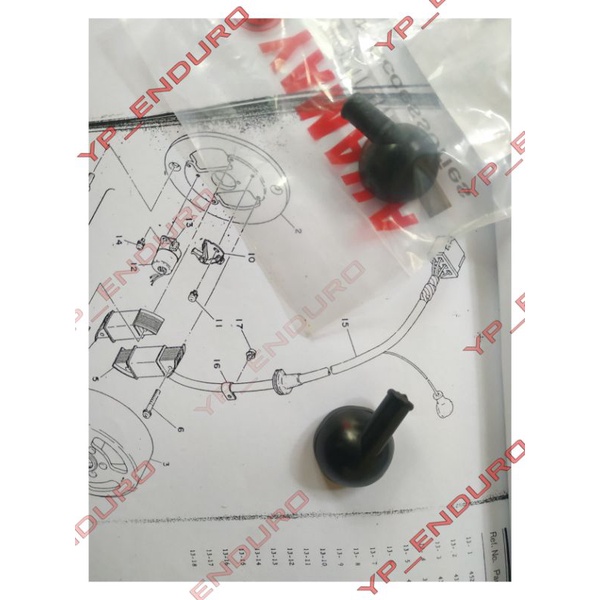 Yamaha DT Penutup Kabel Netral Pada Mesin DT100 DT125 DTb DTx Trail Enduro