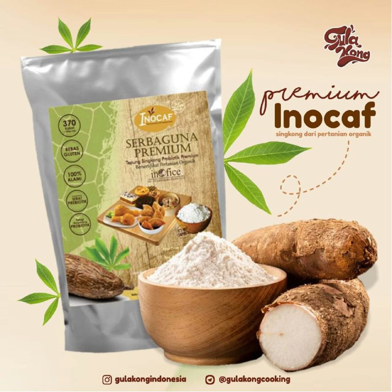 

Tepung Mocaf / Tepung Gluten Free/ INOCAF, Tepung Premium Serbaguna 700 g