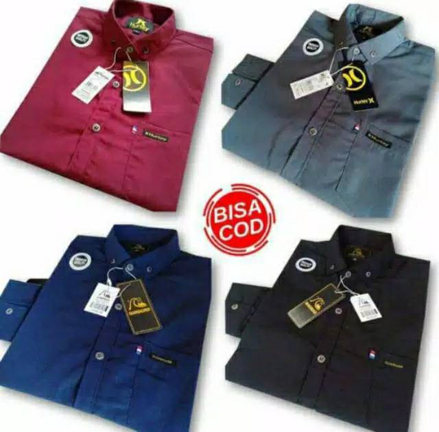 Kemeja Pria / Kemeja Polos Lengan Panjang / Kemeja Lengan Panjang Slim'fit