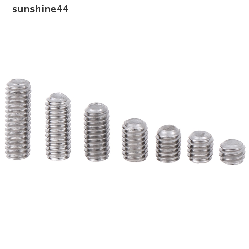 Sunshine Set 50pcs Sekrup Hex M3 M4 2-35mm Bahan Stainless Steel