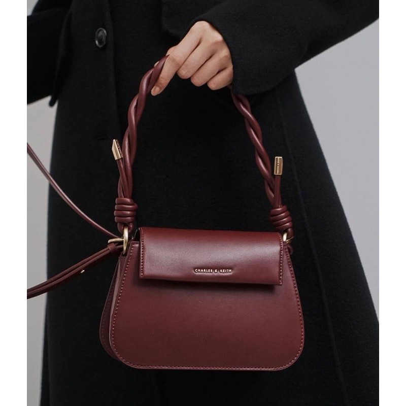 Ck Twist Top Handle Bag