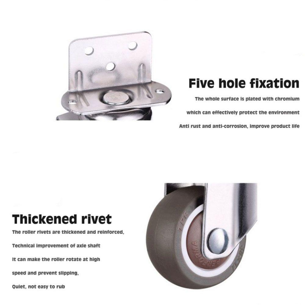 Suyo Furniture Casters Roda Lemari Untuk Trolley Baby Moving Chair Boks Putar Caster